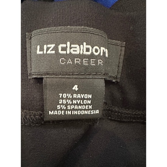 Liz Claiborne career black pencil skirt - Picture 2 of 3